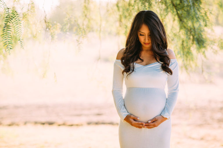 Beautiful San Diego Maternity Photographer outdoor field maternity