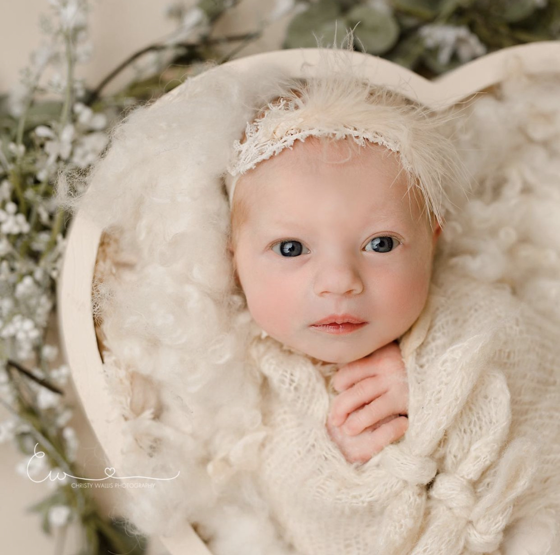 Newborn portrait by Christy Wallis Photography